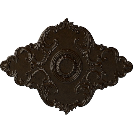 Ekena Millwork Piedmont Ceiling Medallion (Fits Canopies up to 6 1/2"), 67 1/8"W x 48 5/8"H x 1 7/8"P, Bronze CM67PEBZS